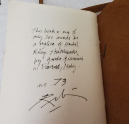 Limited edition 73 of 200 Replica of Howard Rileys Mini Sketchbook - Thumbnail 12