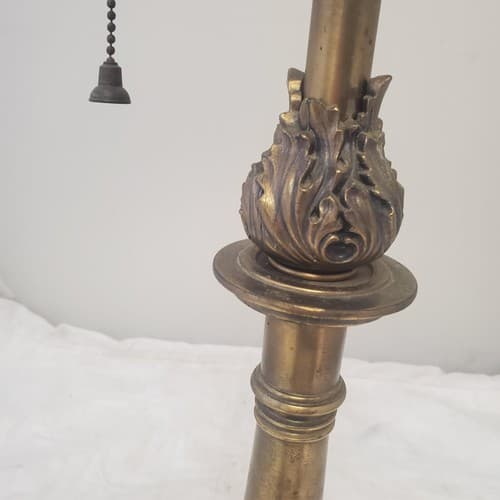 Vintage Brass Double Socket Stiffel Portable Table Lamp C - Thumbnail 3