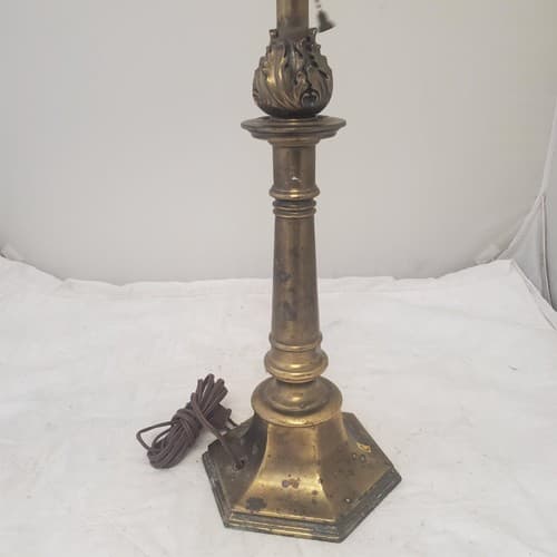 Vintage Brass Double Socket Stiffel Portable Table Lamp C - Thumbnail 5