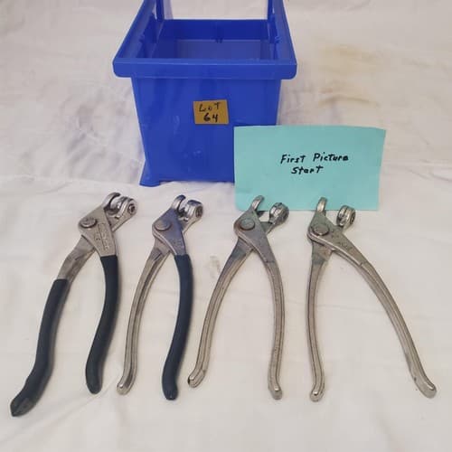 Lot of 4 Pliers Aviation Tool Sheet Metal Aircraft Fastener LOT-64 - Image 1