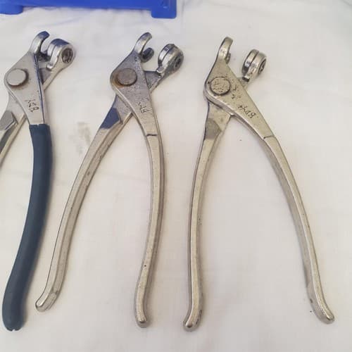 Lot of 4 Pliers Aviation Tool Sheet Metal Aircraft Fastener LOT-64 - Thumbnail 3