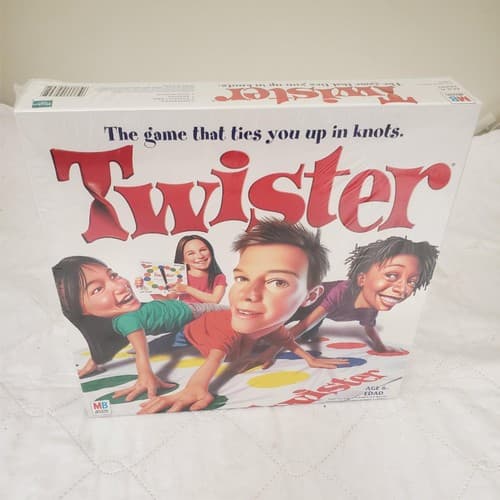 Hasbro Twister Game - Milton Bradley Vintage 1960's Reproduction Edition - Thumbnail 2