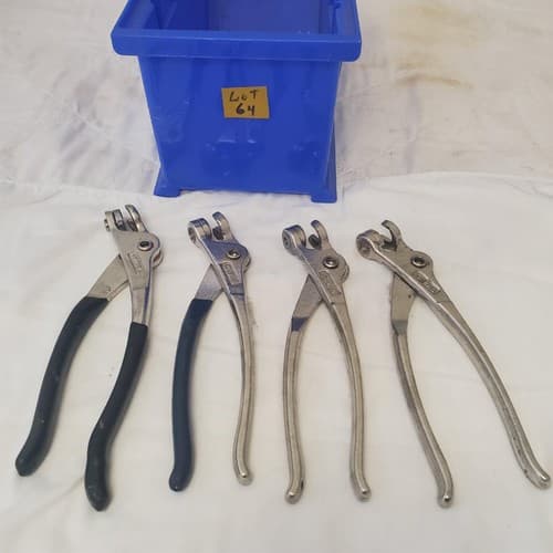 Lot of 4 Pliers Aviation Tool Sheet Metal Aircraft Fastener LOT-64 - Thumbnail 5