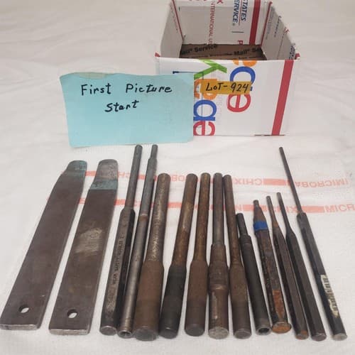Lot of Assorted Metal Pin Punches and Chisels LOT-924 - Image 1