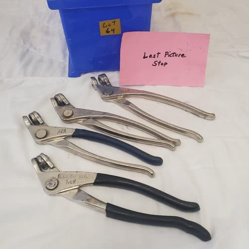 Lot of 4 Pliers Aviation Tool Sheet Metal Aircraft Fastener LOT-64 - Thumbnail 8