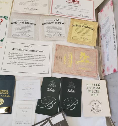 Large Lot of Disney Peanuts Certificate of Authenticity COA Paperwork - Thumbnail 12