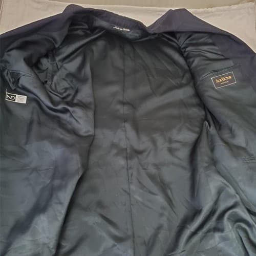 JACK VICTOR Montreal 100% Wool Blue Blazer Suit Jacket Sport Coat - Thumbnail 4