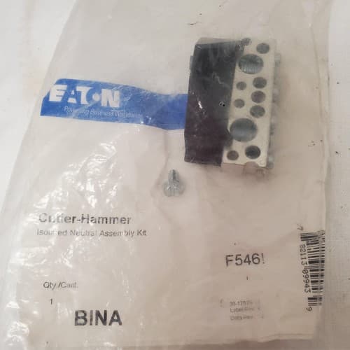 Eaton Bina Cutler Hammer Isolated Neutral Assembly Kit - Thumbnail 3