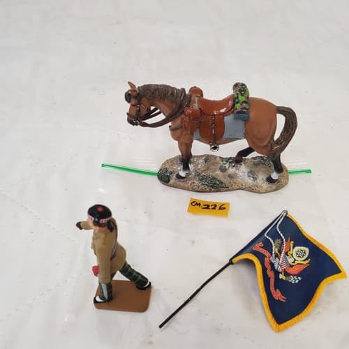 King & Country NA445 GHO Officer Marching, COSSACKS Horse & Flag CM-226 - Thumbnail 3