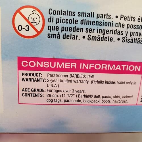 Barbie 2000 - Paratrooper Barbie Doll - An AAFES Special Edition - Thumbnail 7