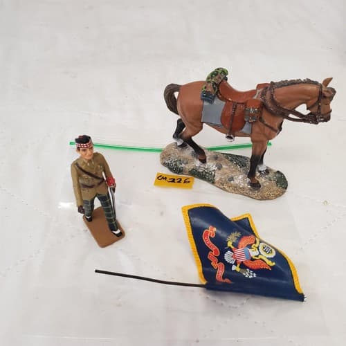King & Country NA445 GHO Officer Marching, COSSACKS Horse & Flag CM-226 - Thumbnail 5
