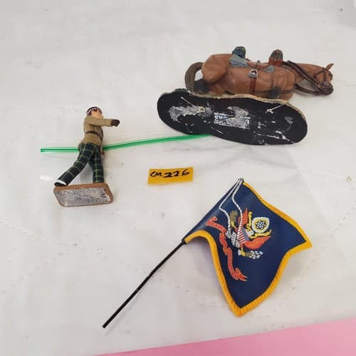 King & Country NA445 GHO Officer Marching, COSSACKS Horse & Flag CM-226 - Thumbnail 6