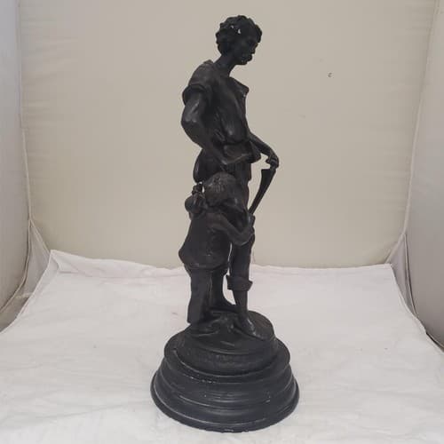 Auguste Moreau Forgeron Sculpture Blacksmith and Boy Figurine - Thumbnail 5