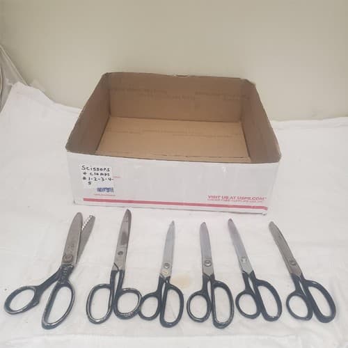 Lot of 6 Assorted Vintage Pinking Shears Scissors #1 - Thumbnail 6