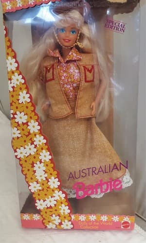 1992 Mattel Special Edition Dolls Of The World Collection Australian Barbie Doll - Thumbnail 3