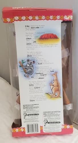 1992 Mattel Special Edition Dolls Of The World Collection Australian Barbie Doll - Thumbnail 4