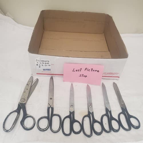 Lot of 6 Assorted Vintage Pinking Shears Scissors #1 - Thumbnail 7