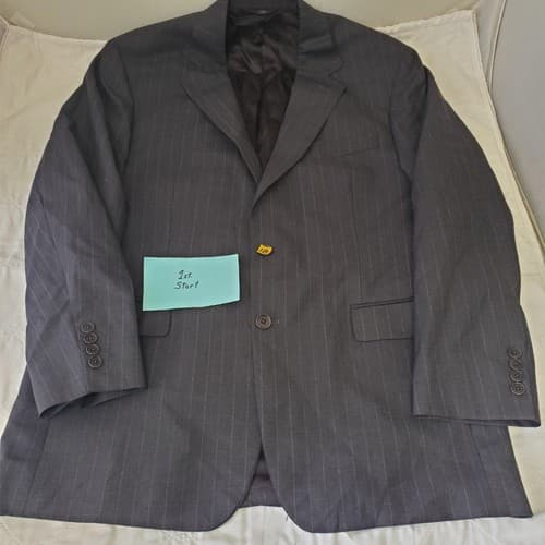 Brooks Brothers 346 STRETCH Wool Grey Blazer Suit Jacket Sport Coat 42R - Image 1
