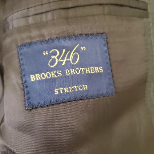 Brooks Brothers 346 STRETCH Wool Grey Blazer Suit Jacket Sport Coat 42R - Thumbnail 5
