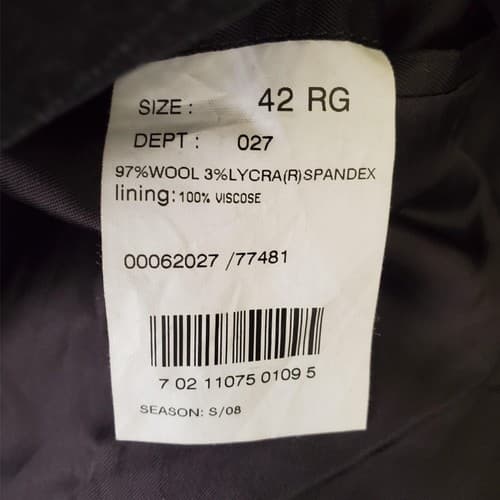 Brooks Brothers 346 STRETCH Wool Grey Blazer Suit Jacket Sport Coat 42R - Thumbnail 8