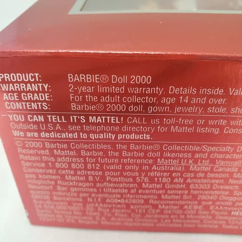 Barbie 2000 - Holiday Red Dress Collector Edition Mattel - Thumbnail 6