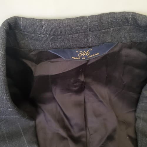 Brooks Brothers 346 STRETCH Wool Grey Blazer Suit Jacket Sport Coat 42R - Thumbnail 6