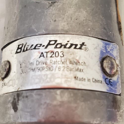 Blue Point Ingersoll Rand Heavy Duty Pneumatic Air Ratchet Wrench LOT-172 - Thumbnail 8