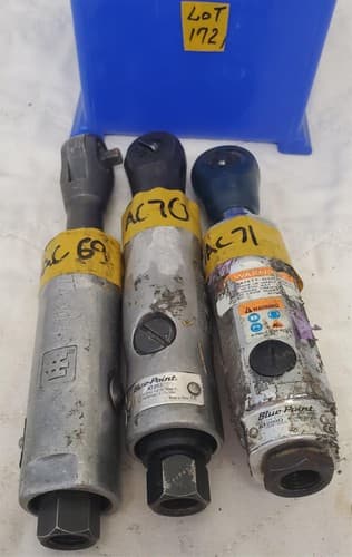 Blue Point Ingersoll Rand Heavy Duty Pneumatic Air Ratchet Wrench LOT-172 - Thumbnail 15