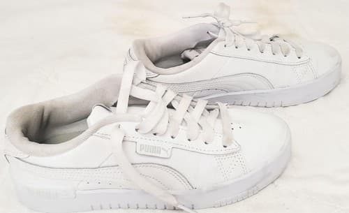 Puma Junior Jada 381990-02 White Silver Casual Shoes - Thumbnail 3