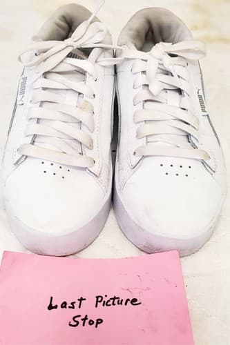 Puma Junior Jada 381990-02 White Silver Casual Shoes - Thumbnail 9