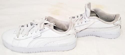 Puma Junior Jada 381990-02 White Silver Casual Shoes - Thumbnail 7