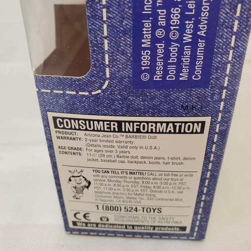 Barbie 1995 - Arizona Jean Company - Special Edition - Thumbnail 4