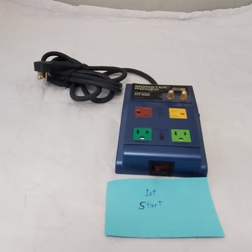 Monster Power 4 Outlet PowerCenter HT 400 1665 Joules Surge Protector Stage 1 - Image 1