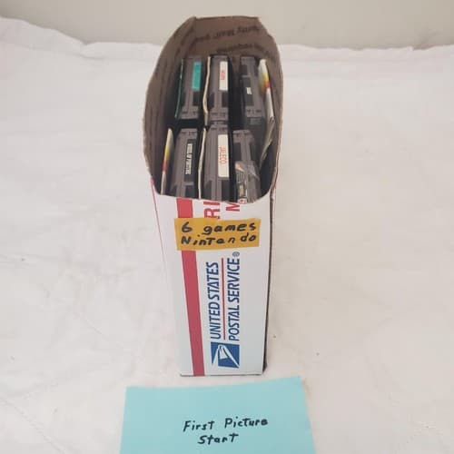 Lot of 6 Nintendo Entertainment System NES Games with Manuals - Image 1