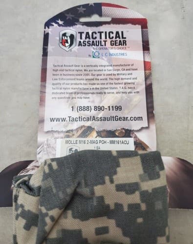 TAG Tactical Assault Gear MOLLE M16 2-Mag Pouch Multicam - MM161ACU - Thumbnail 3