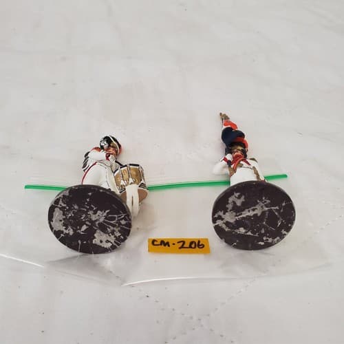 Hand Painted Metal Toy Soldier Drummer and Flag Bearer CM-206 - Thumbnail 6