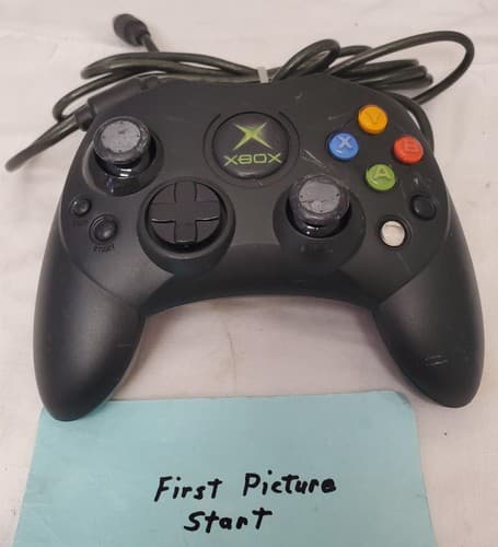 Microsoft Xbox S Type Black Controller with Breakaway Cable - Image 1