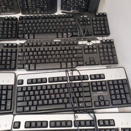 Lot of 13 Assorted Dell, HP, Logitech & other Brand Keyboards - Thumbnail 7