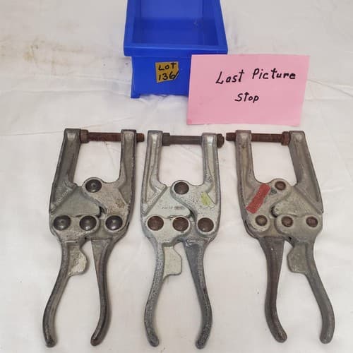 Lot of 3 Welding Aircraft Aviation Clamp Crimp Tool LOT-136 - Thumbnail 8