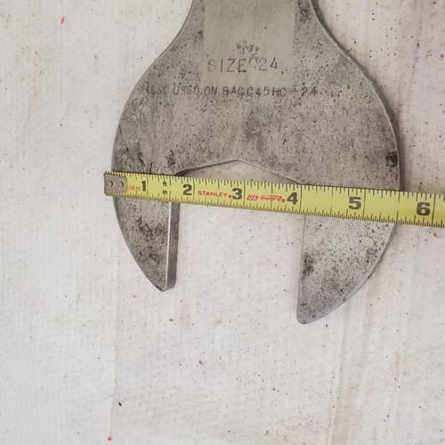 Vintage Large Open Ended Wrench LOT 569 - Thumbnail 4