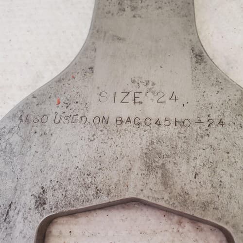 Vintage Large Open Ended Wrench LOT 569 - Thumbnail 3