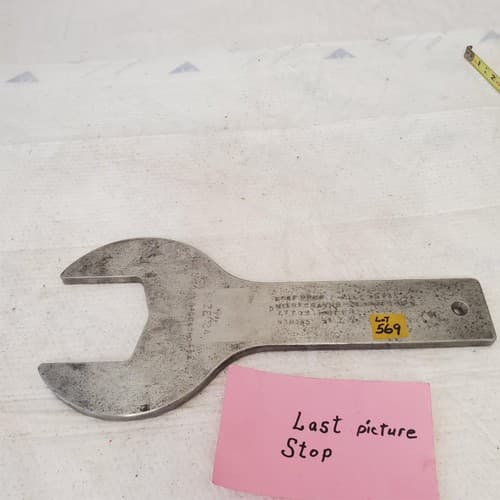 Vintage Large Open Ended Wrench LOT 569 - Thumbnail 7