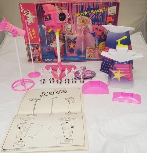 Arco 1988 Mattel Super Star Barbie Movie Awards Playset - Thumbnail 3