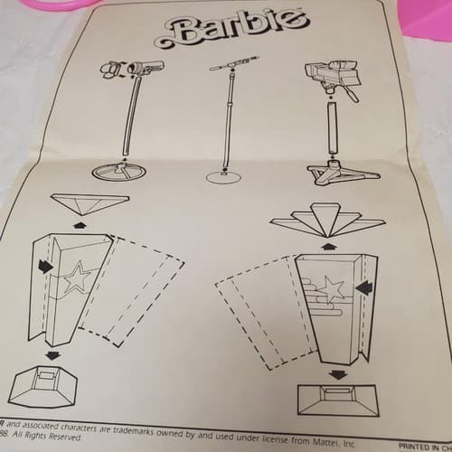 Arco 1988 Mattel Super Star Barbie Movie Awards Playset - Thumbnail 4