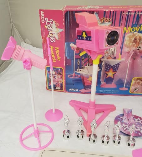 Arco 1988 Mattel Super Star Barbie Movie Awards Playset - Thumbnail 7