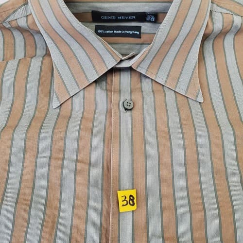 Gene Meyer Muticolor Stripes Long Sleeve Shirt - Thumbnail 2