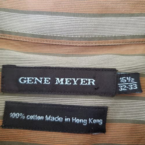 Gene Meyer Muticolor Stripes Long Sleeve Shirt - Thumbnail 4