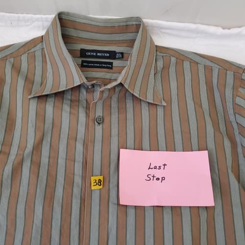 Gene Meyer Muticolor Stripes Long Sleeve Shirt - Thumbnail 6