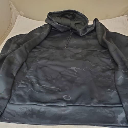 Under Armour ColdGear XXL Loose Fit Black Camo Pullover Hoodie - Thumbnail 2