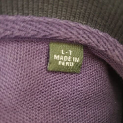 Orvis Men's Black Short Sleeve Size L-T Polo Shirt with Purple Collar - Thumbnail 4